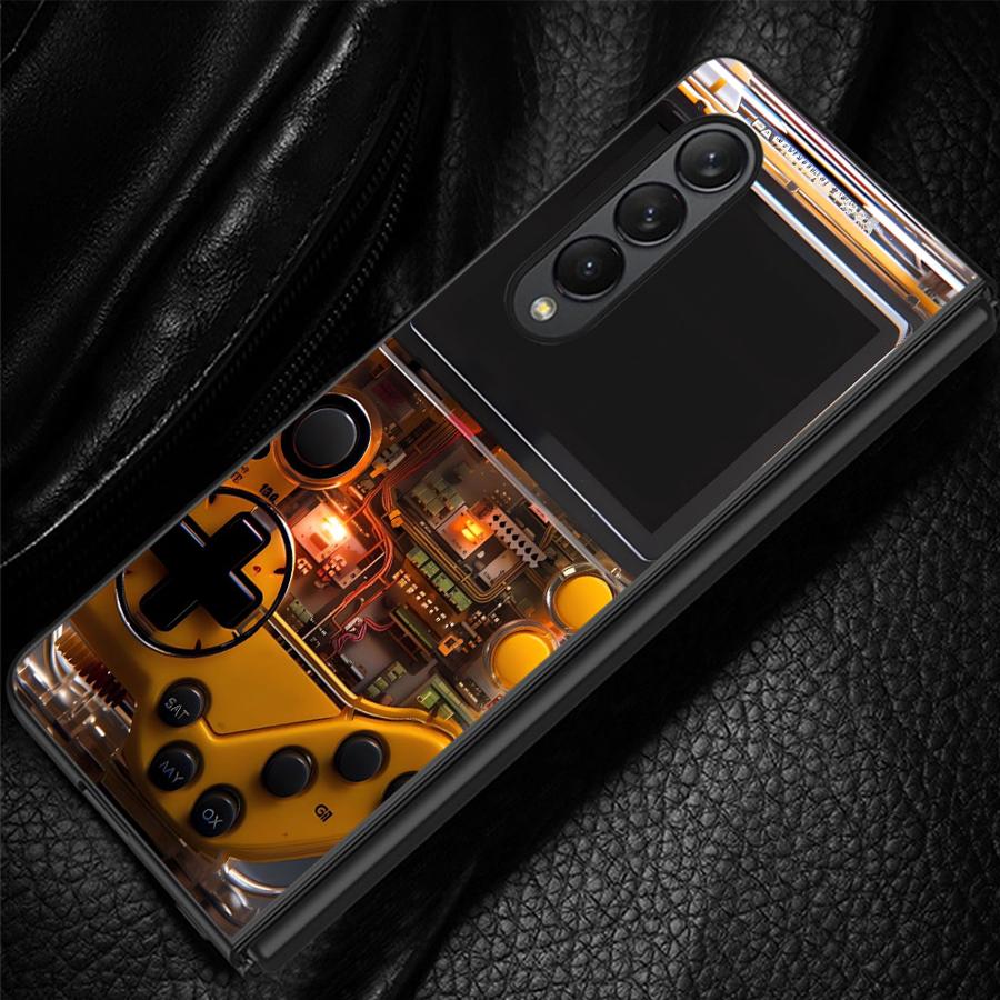 Pc Gaming Samsung - クールなゲーミングコンソール風スマホケース、Samsung Galaxy Z Fold 8 Ultra、ZFold4、ZFold6、ZFold5、ZFold7、ZFold3、Z