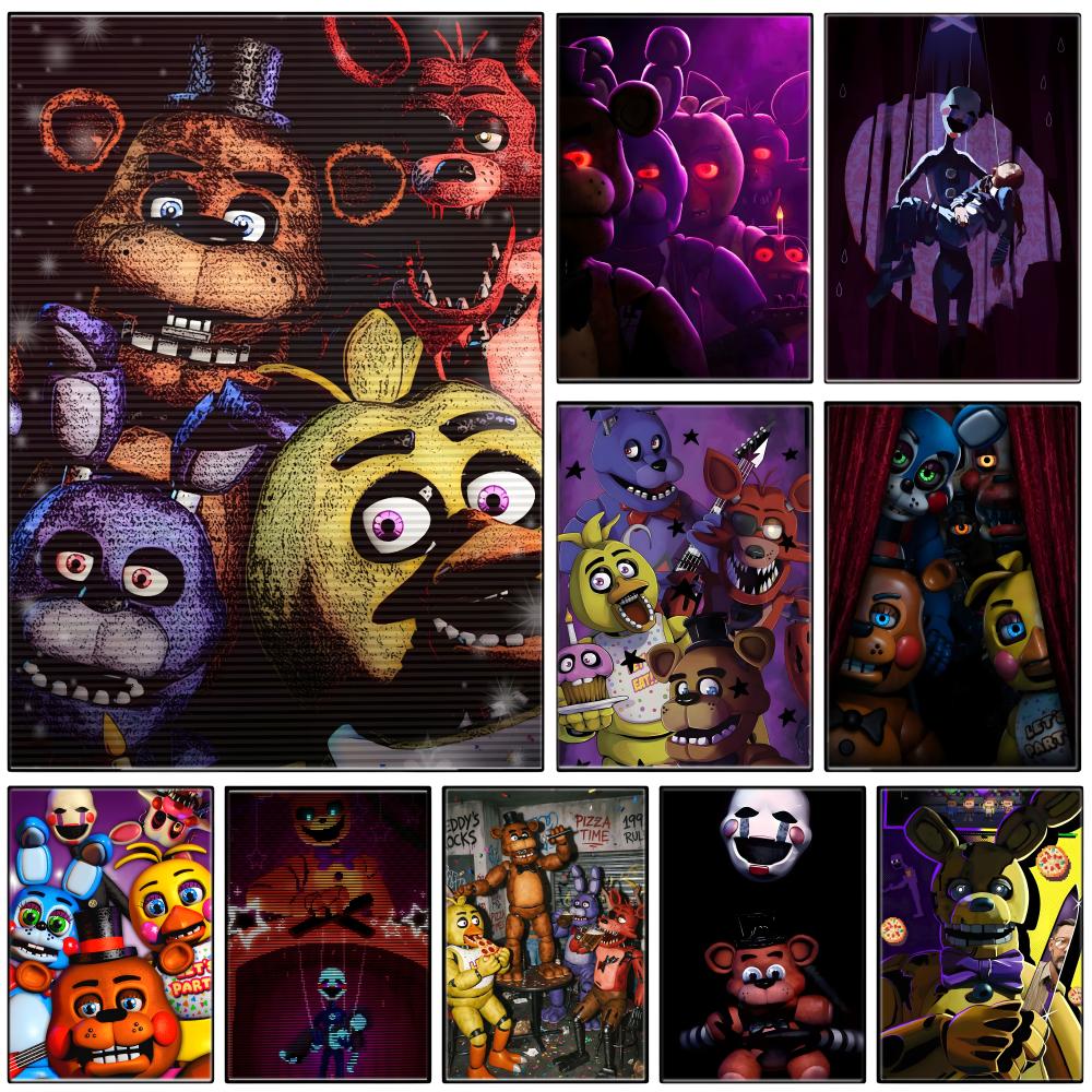 Pc Gaming Quotes - ダークアニマトロニクスホラーゲーム F-FNAF ポスター自己粘着アート防水紙ステッカーコーヒーハウスバールーム壁装飾