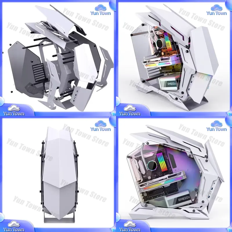 Pc Gaming Itx - Jonsbo MOD-3 ミニ ホワイト RGB ミドルタワーPCゲーミングケース