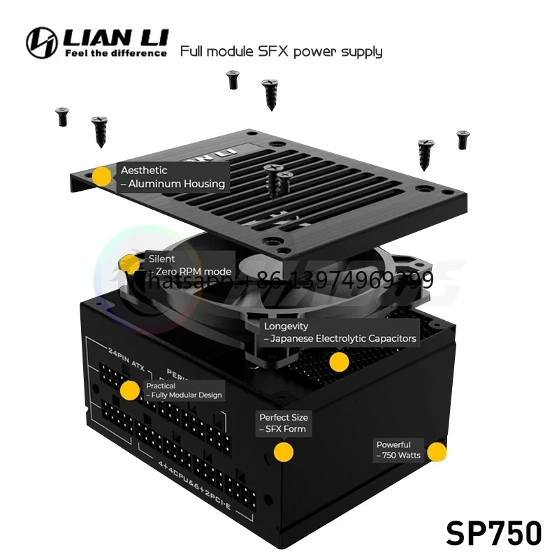 Pc Gaming Lian Li - LIAN LI PSU 750W SFX電源ユニット コンピューターPC用