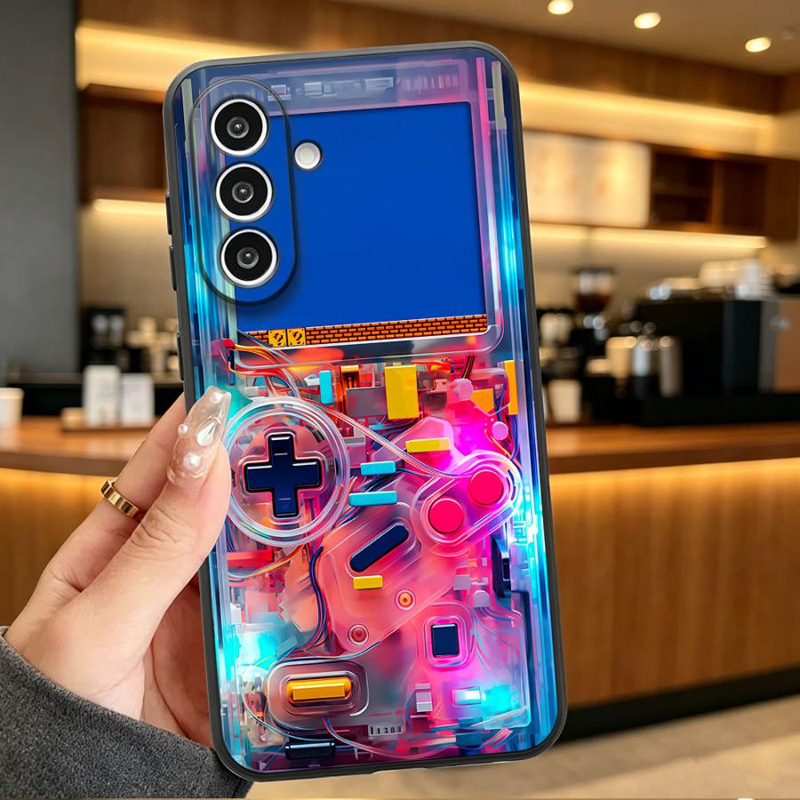 Pc Gaming Samsung - カラーゲーミングコンソール風スマホケース サムスン Galaxy A57 A55 A73