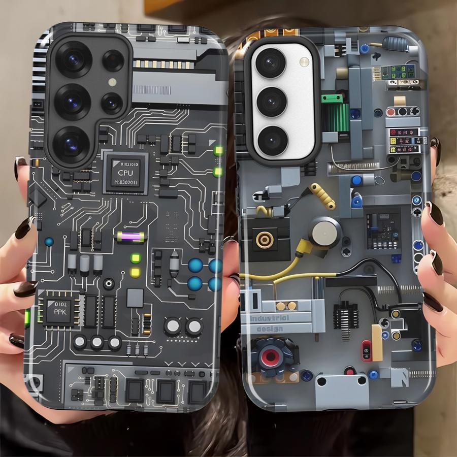 Pc Gaming Samsung - パープルゲーミングコンソールソフトカバーケース、Samsung Galaxy S26 Ultra、S24 Ultra、A56、A26、S20 FE、A36、A16、S25