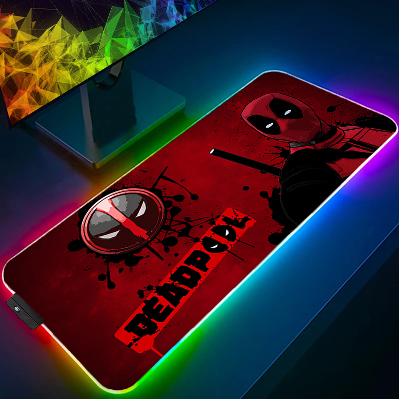 LED マウスパッドゲーミングバックライトロックエッジアニメ - Pc Gaming Sultan のレビューと価格