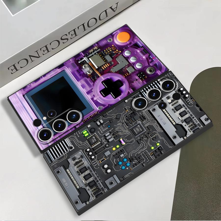 パープルゲーミングコンソール風スマホケース サムスン Gal - Pc Gaming Samsung のレビューと価格