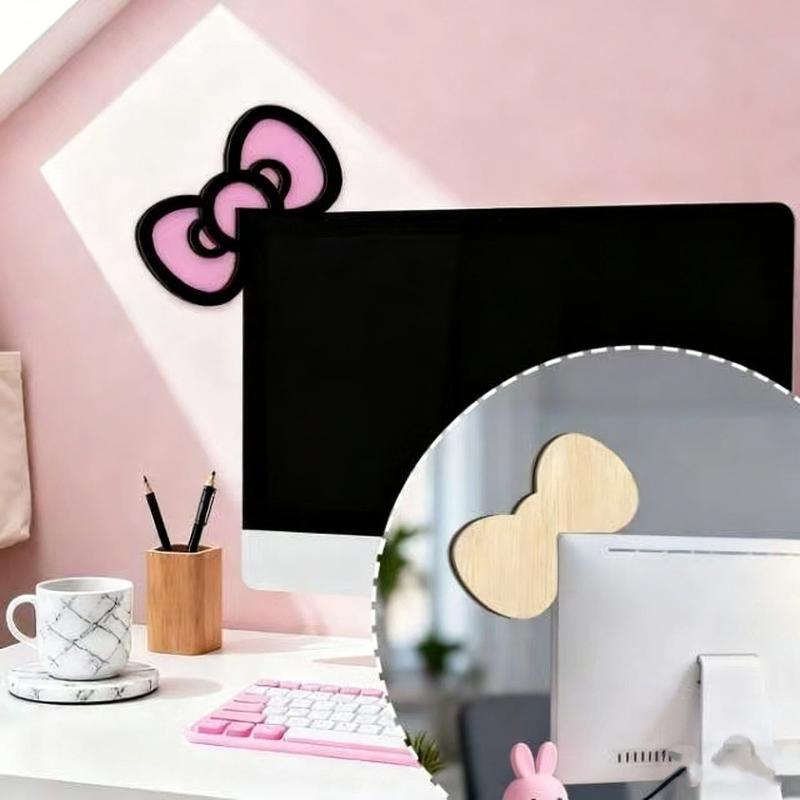 新しい 1/2 個木製ちょう結び PC アクセサリーかわいい - Gaming Pc Equipment のレビューと価格