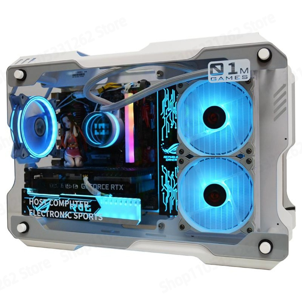 01M ミニゲーミングPCケース アルミ製強化ガラス オープ - Pc Gaming Itx のレビューと価格