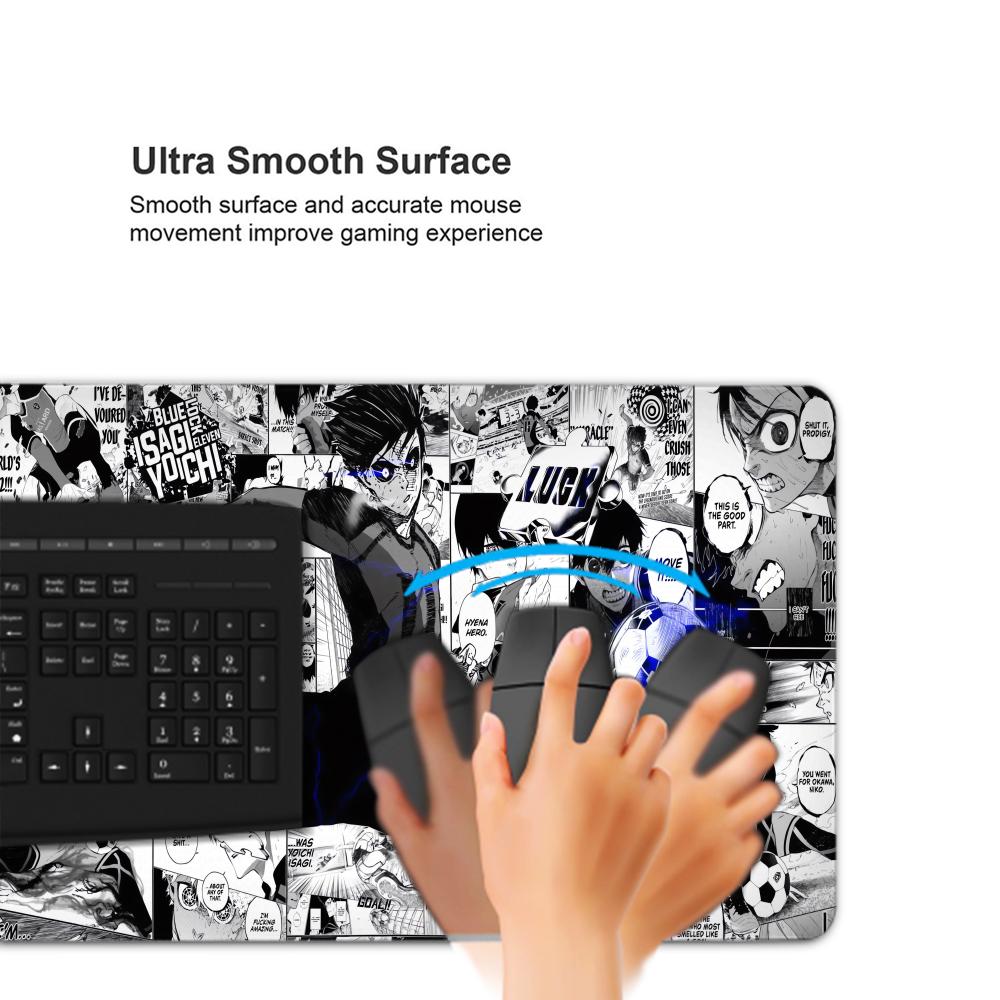黒と白のアニメマウスパッドPC XXLゲーマーキャビネットマ - Pc Gaming White のレビューと価格
