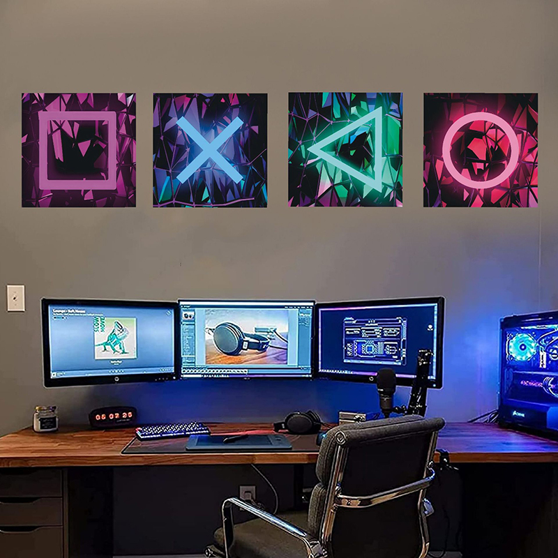 ゲームルームの壁の装飾,ポスター,ステッカー,接着剤,ネオン - Pc Gaming Quotes のレビューと価格