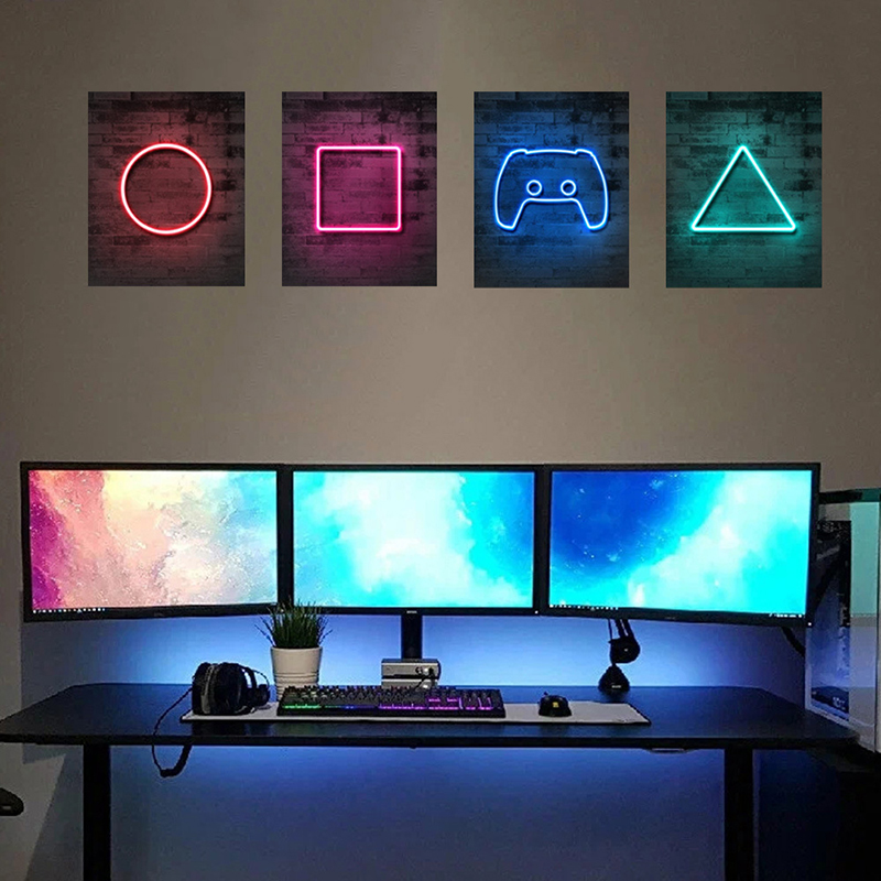 ゲームルームの壁の装飾,ポスター,ステッカー,接着剤,ネオン - Pc Gaming Quotes のレビューと価格