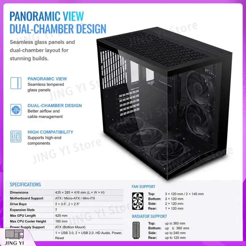 新しい O11 ダイナミックミニ V2 PC ケースミッドタ - Pc Gaming Itx のレビューと価格