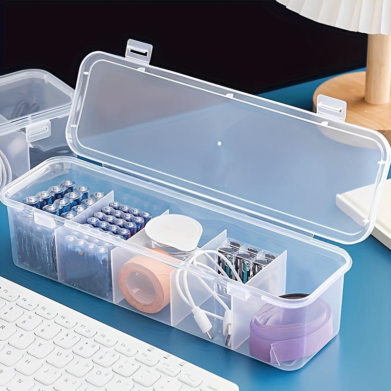 2個入り大型ケーブル管理ボックス 蓋付き 5つのコンパートメ - Desk Cable Organizer のレビューと価格