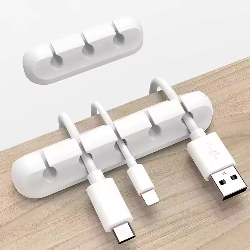 シリコン製USBケーブルオーガナイザー、USB充電ケーブル巻 - Desk Cable Organizer のレビューと価格