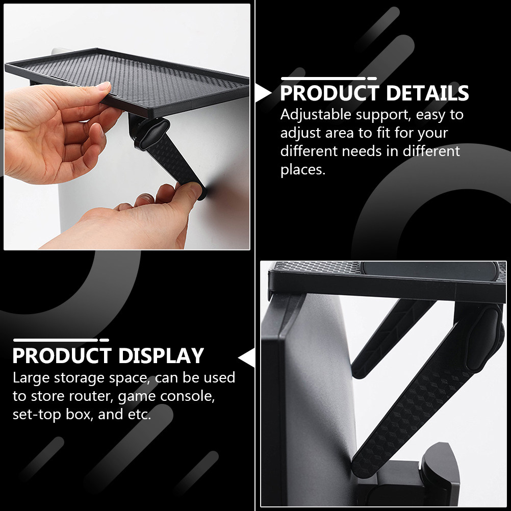 穴あけ不要のABS製テレビモニターマウントオーガナイザーシェ - Desk Cable Organizer のレビューと価格