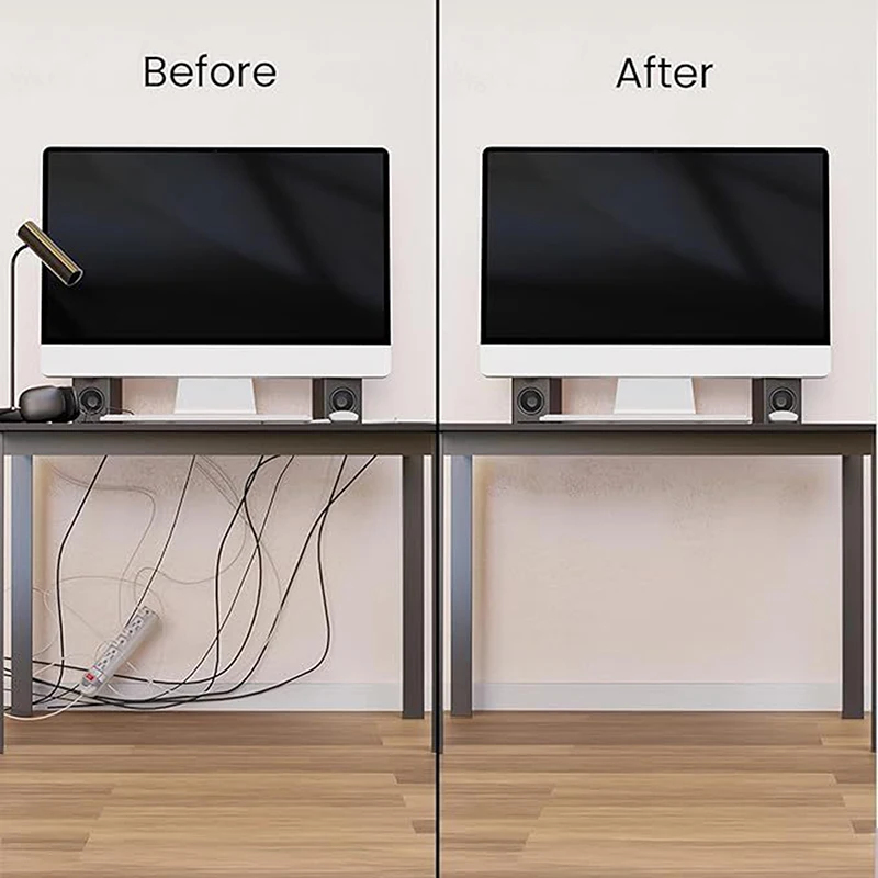 40cm/15.75インチ デスク下ケーブル管理レースウェイ - Desk Cable Organizer のレビューと価格