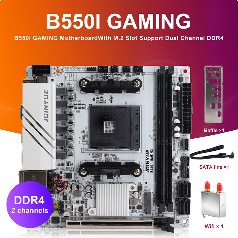 JINGYUE B550I ゲーミングマザーボード AM4  - Pc Gaming Itx のレビューと価格