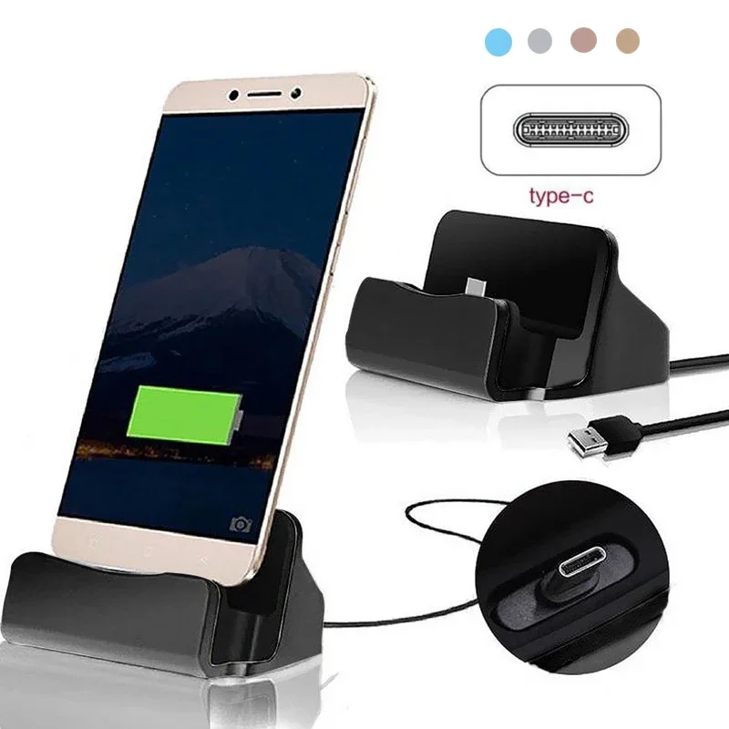 Type C USB ドック充電器 スマホホルダー iPho - Desk Cable Organizer のレビューと価格