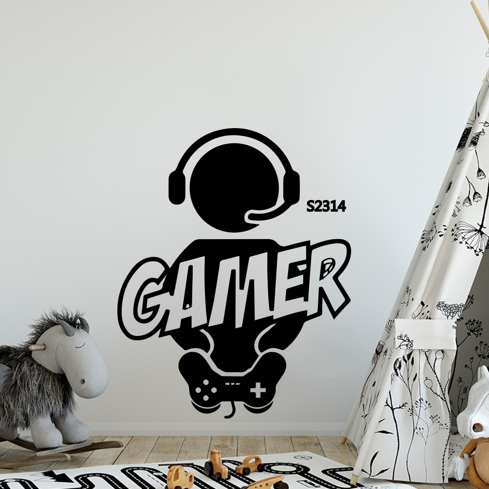 1pc ゲーマー壁アートデカールキッズルームの装飾ゲームハン - Pc Gaming Quotes のレビューと価格