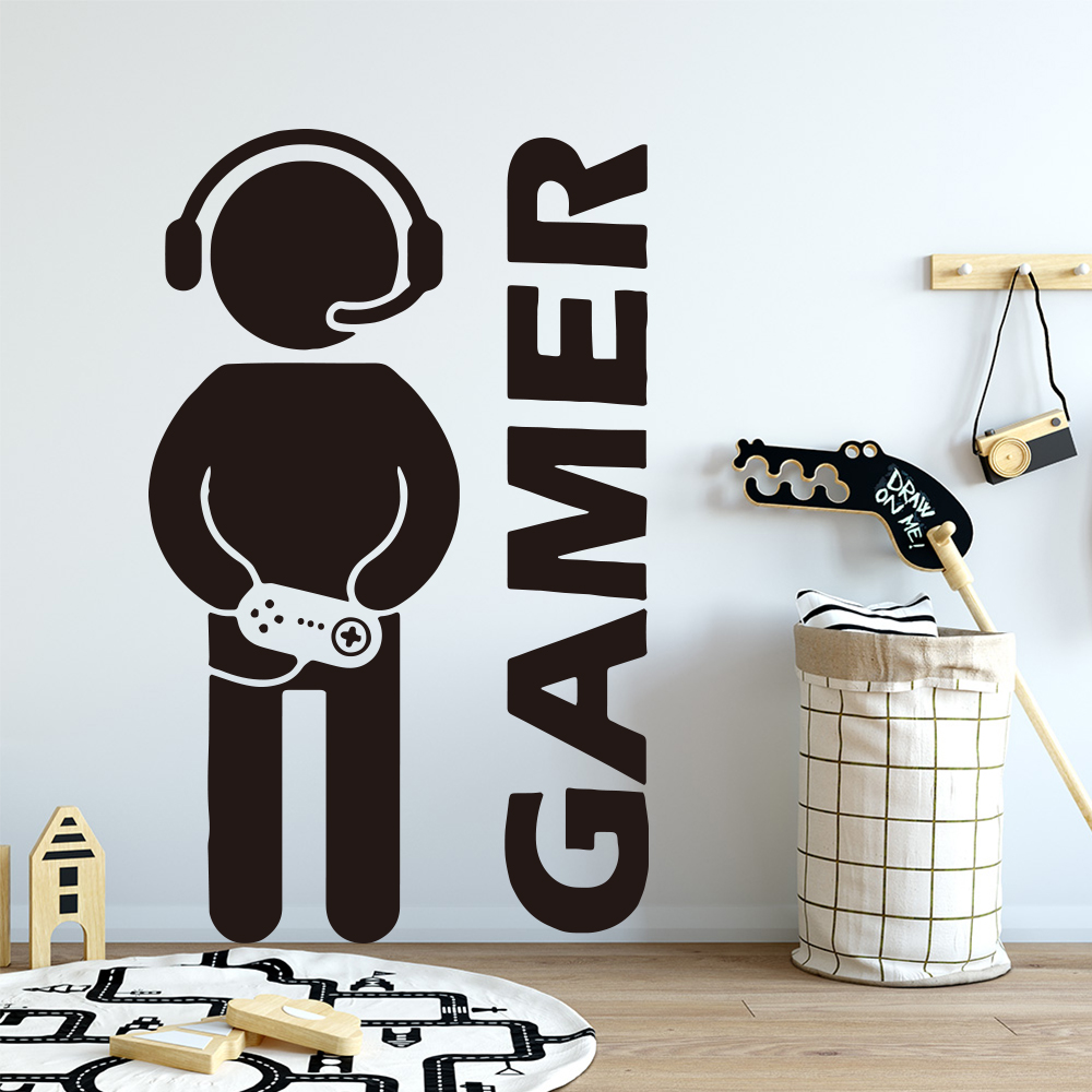 1pc ゲーマー壁アートデカールキッズルームの装飾ゲームハン - Pc Gaming Quotes のレビューと価格