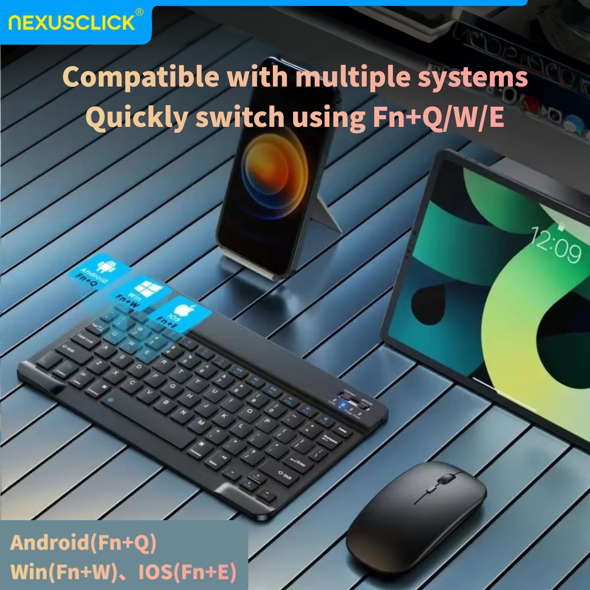 NexusClick ワイヤレス Bluetooth キーボ - Pc Gaming Samsung のレビューと価格
